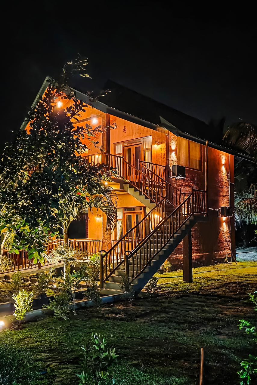 Night Villa Side View